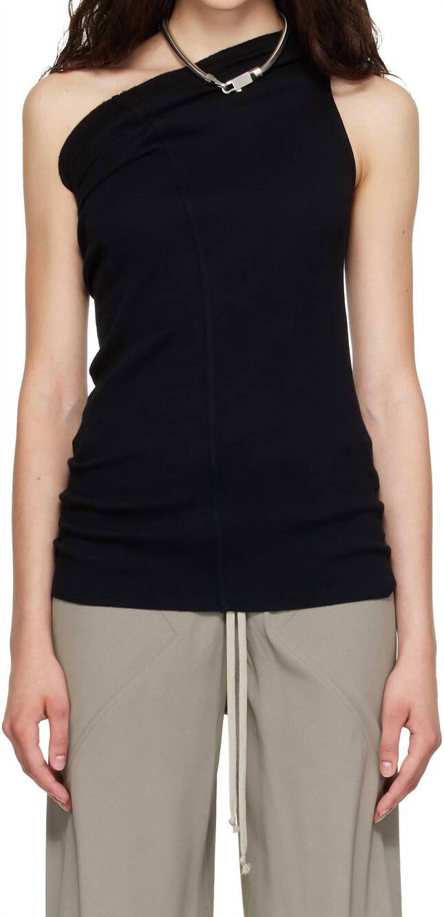 NEW RICK OWENS athena cashmere blend top in black